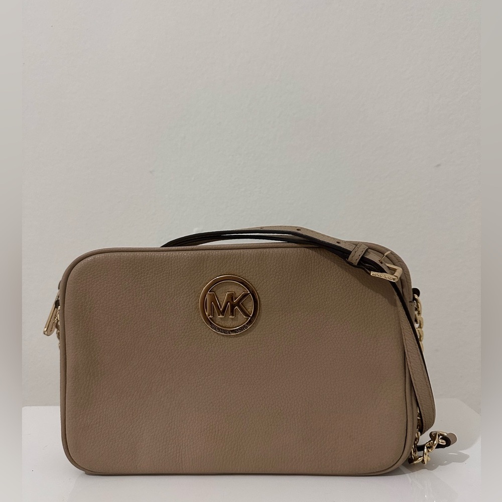 Michael Kors Tan Crossbody Bag with Gold details